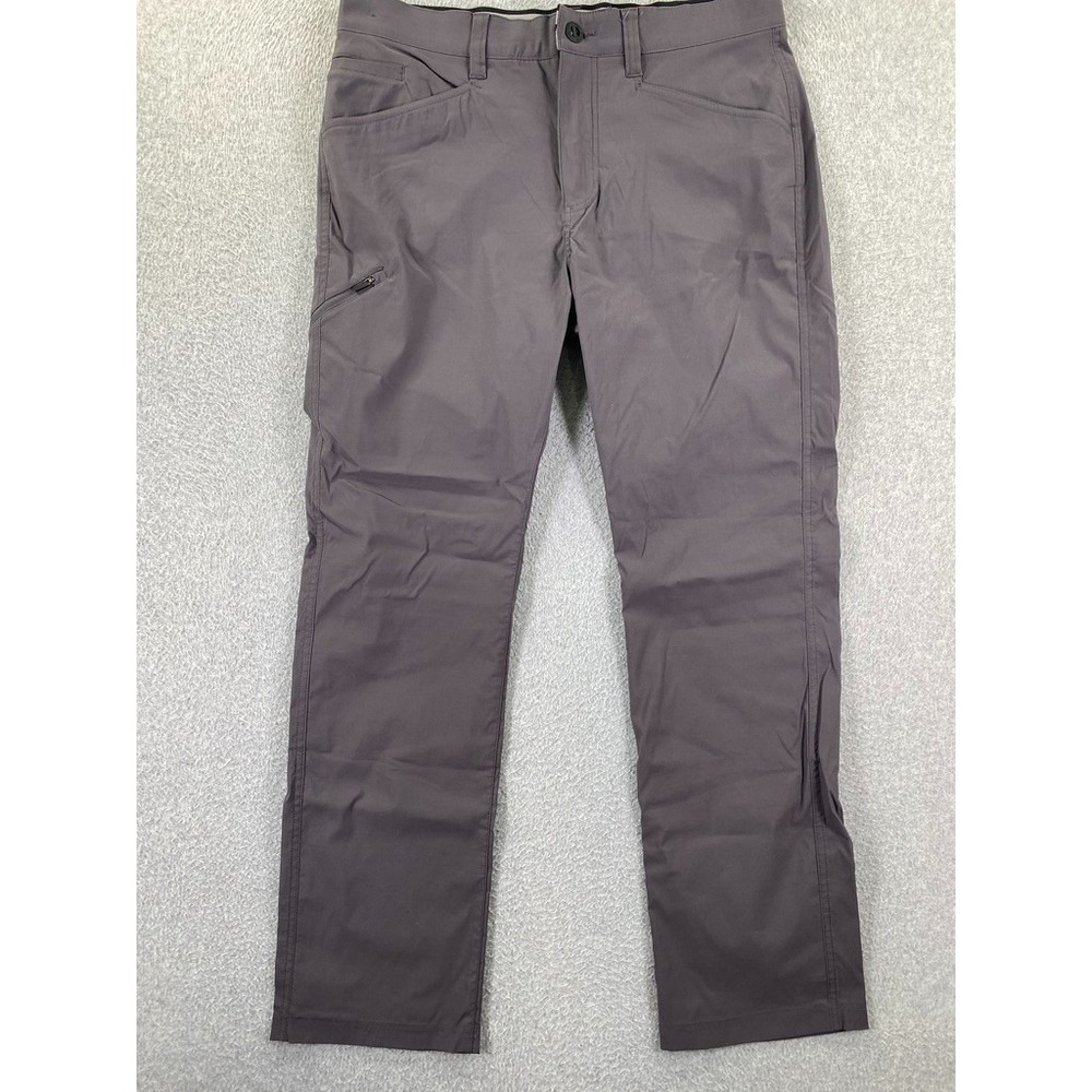 Orvis Mens 34x32 (Fits 36x31) Gray Tech Pants Stretch Hiking Outdoor Utility